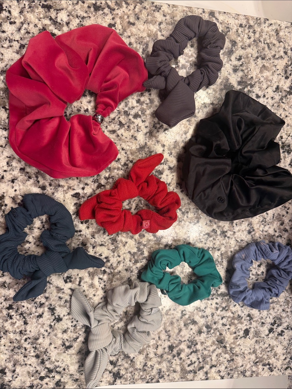 Set of 8 Lululemon scrunchies-